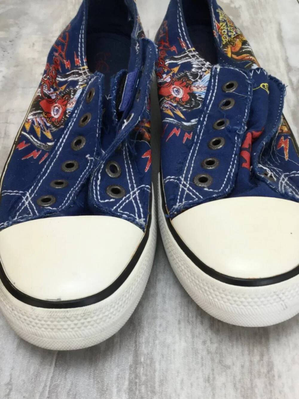 Ed Hardy Blue Sneakers 9 - Picture 2 of 9